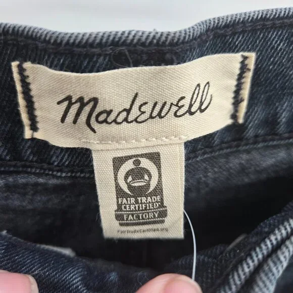 Madewell The Dad Jean Dark Blue Low Rise Jeans Waist 23 - Picture 3 of 10